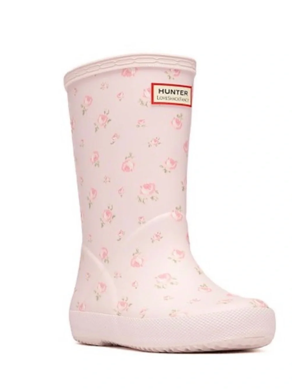 NEW…LoveShackFancy Hunter Kids' Pink Floral Rain Boot